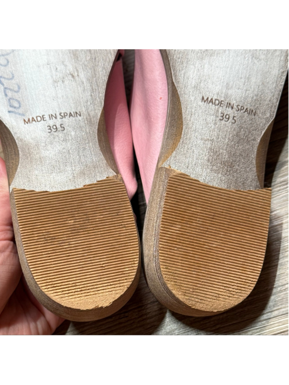 Women's Free People Pink Lordes Leather Mules - Picture 9 of 11